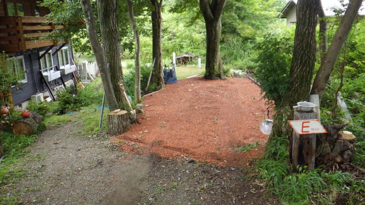 RVパーク 那須癒オートのサイト風景