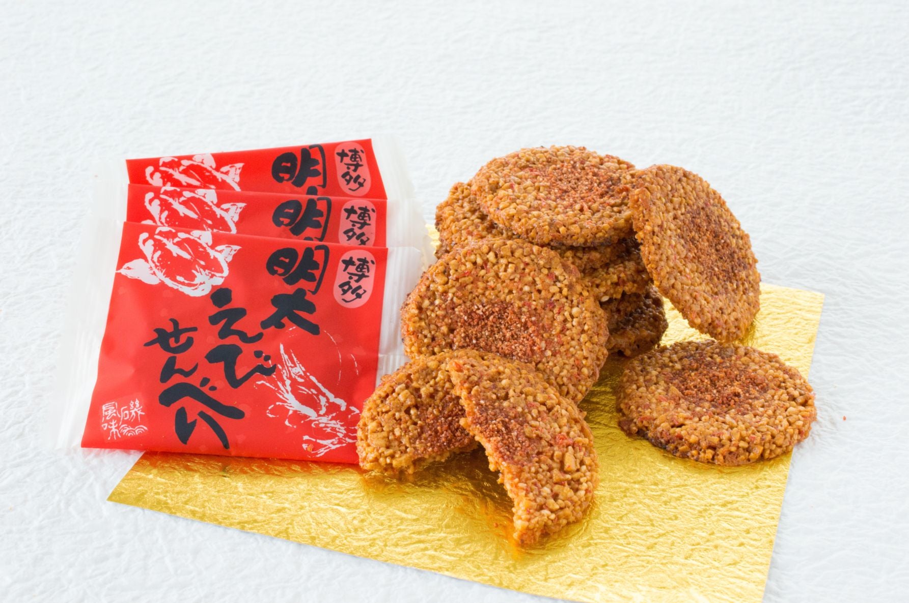 風美庵「博多明太えびせんべい」14枚入り820円