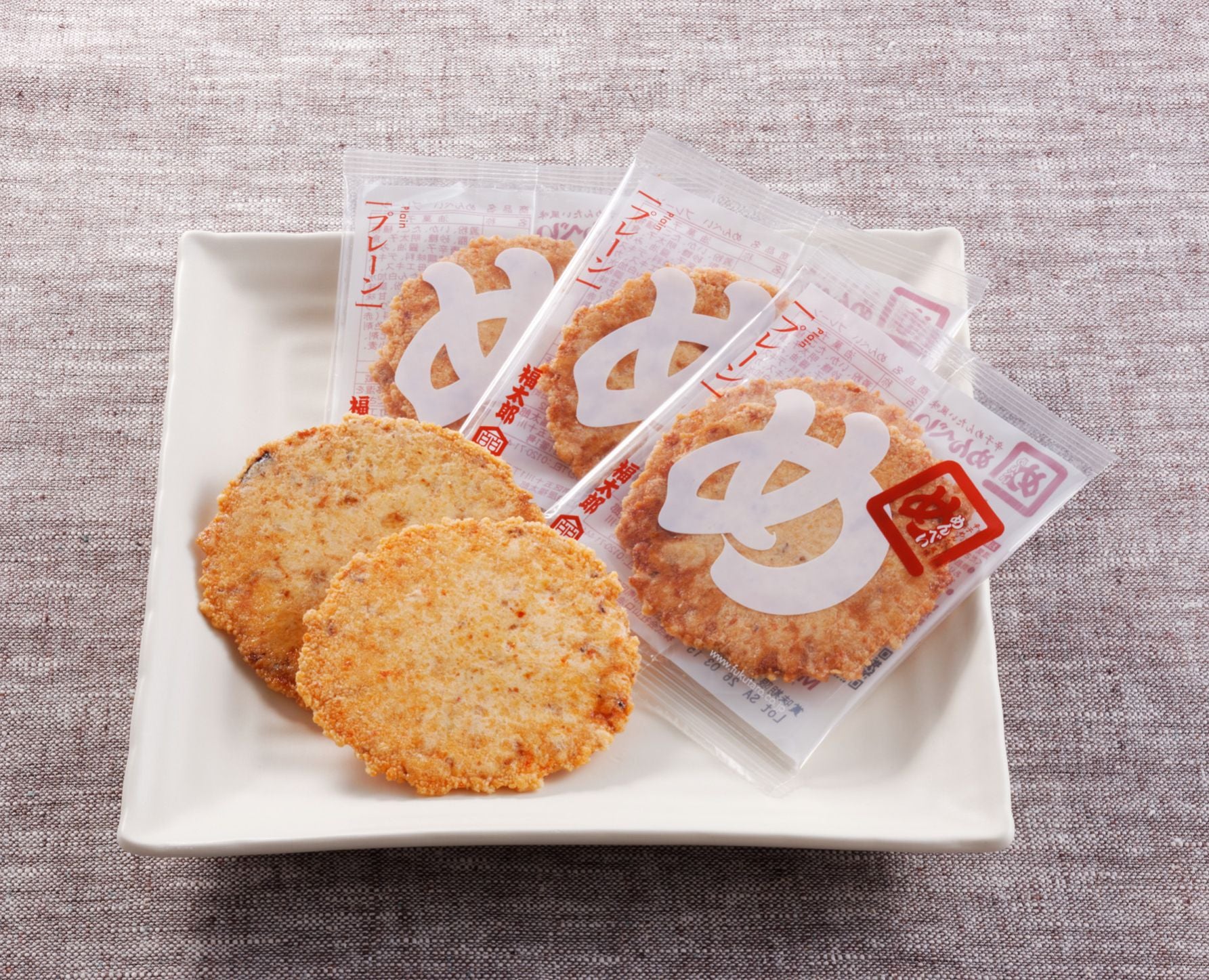 山口油屋福太郎「めんべい プレーン」２枚×８袋 860円