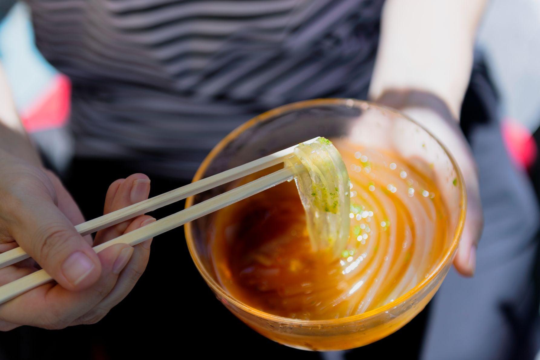 名物の手作りところてん（250円）