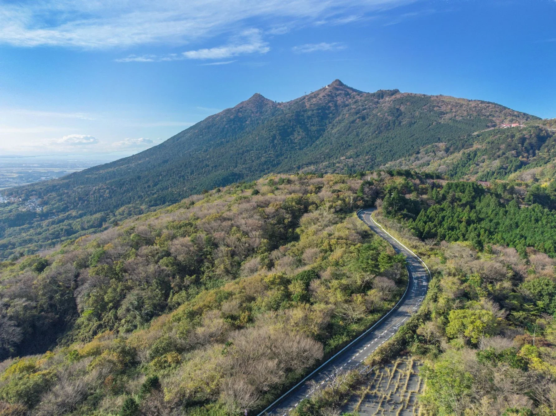 筑波パープルライン。茨城県のシンボルでもある筑波嶺へ続く