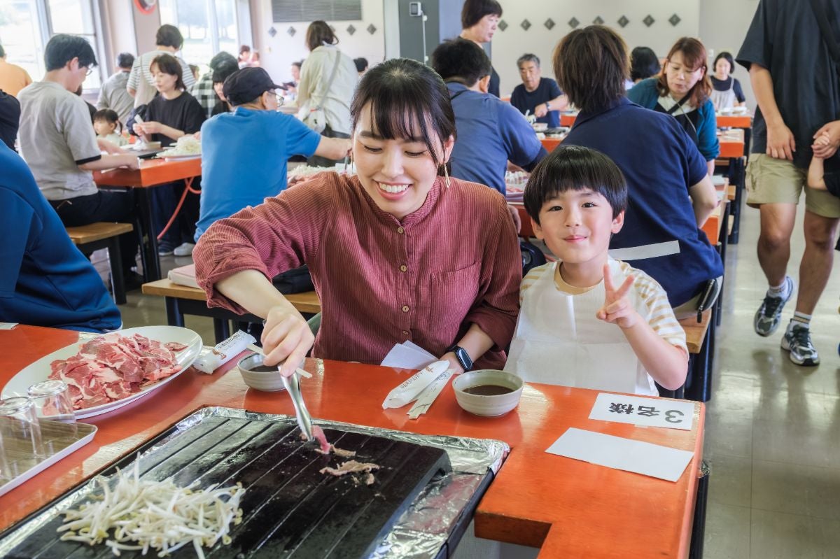 ジンギスカン食べ放題の様子