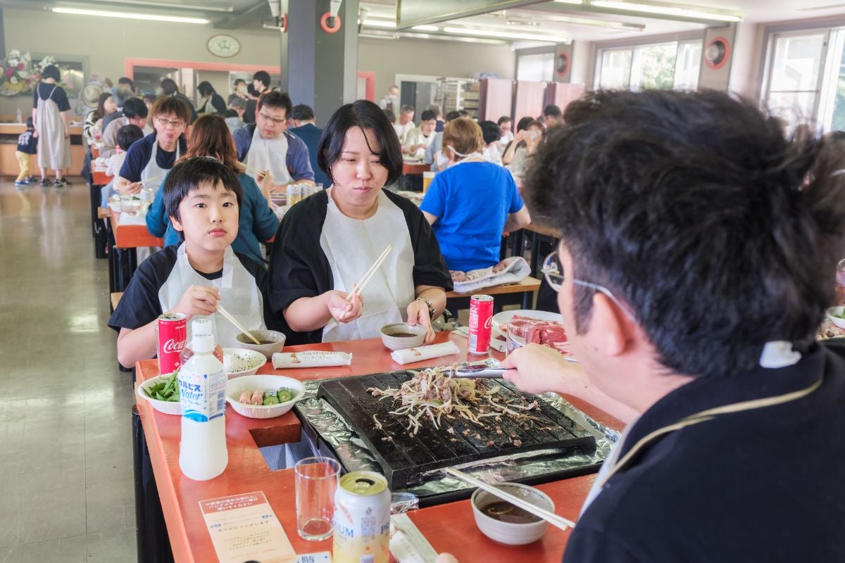 ジンギスカン食べ放題の様子