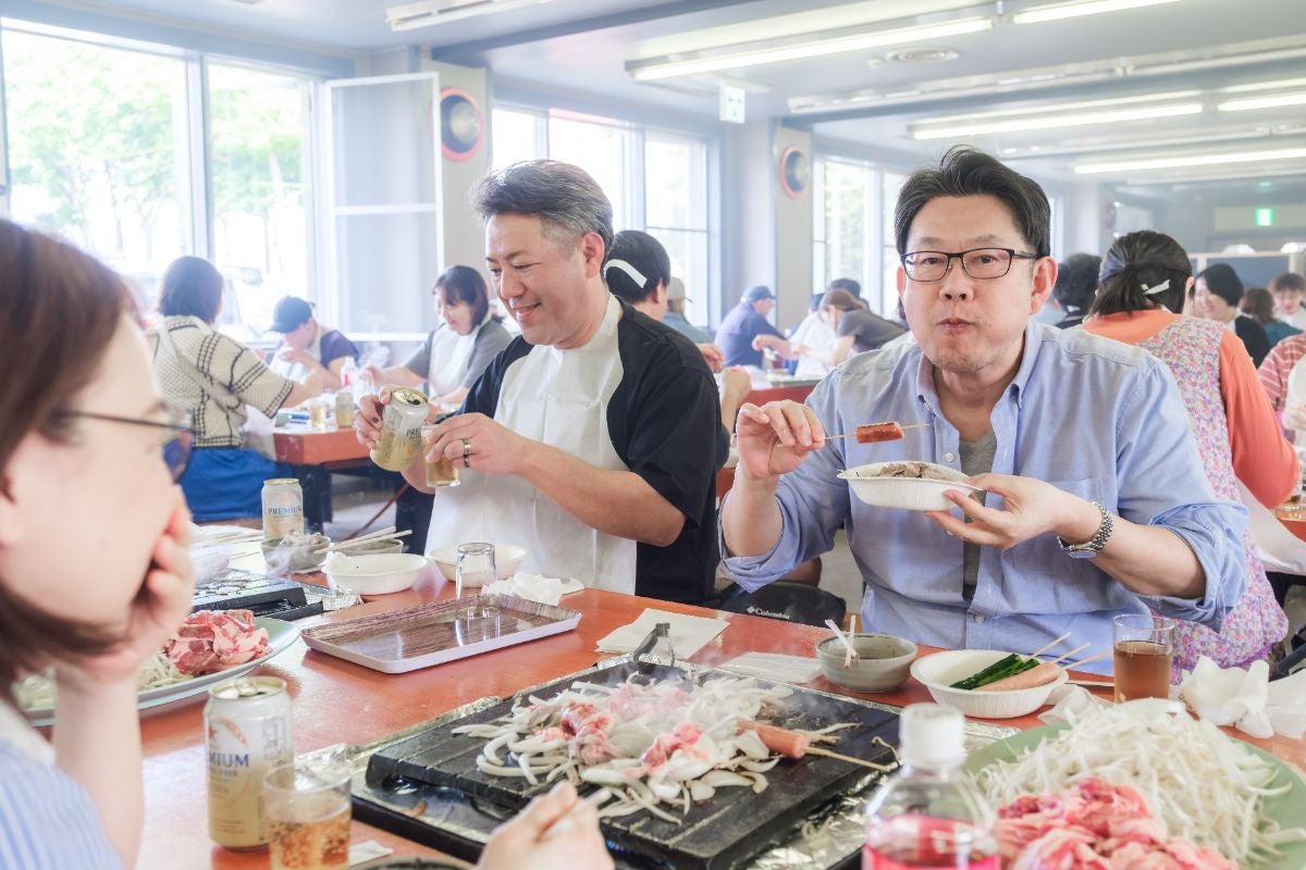 ジンギスカン食べ放題の様子