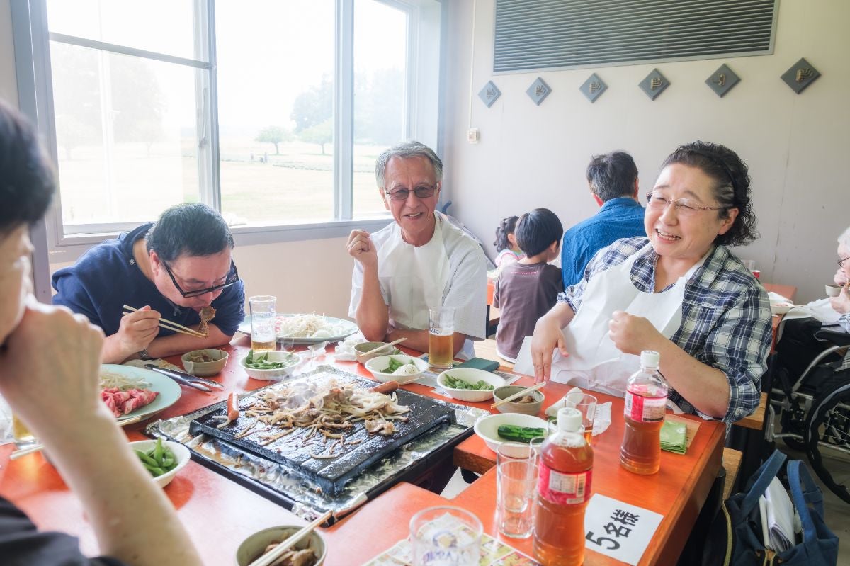 ジンギスカン食べ放題の様子