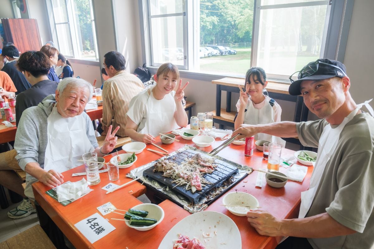 ジンギスカン食べ放題の様子
