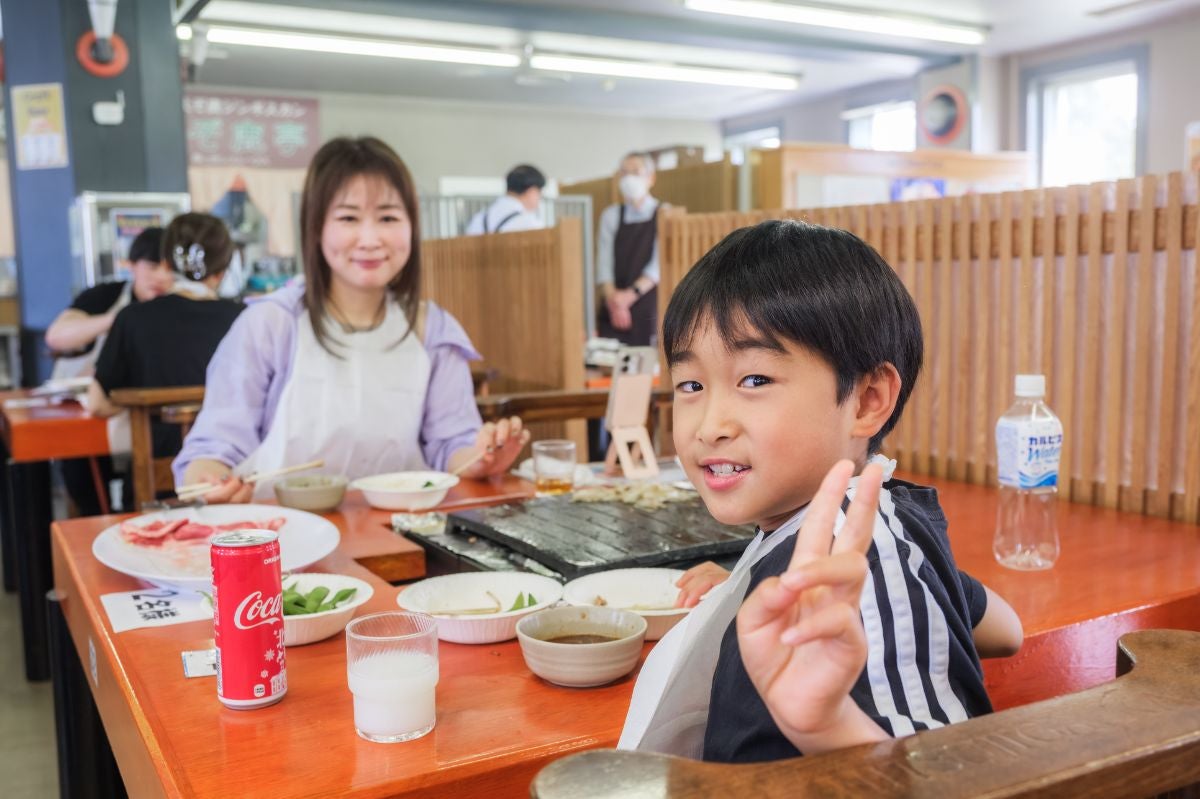 ジンギスカン食べ放題の様子