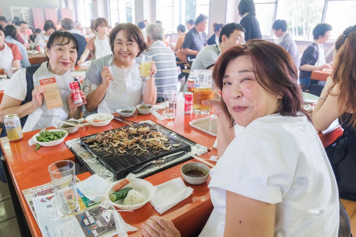 ジンギスカン食べ放題の様子