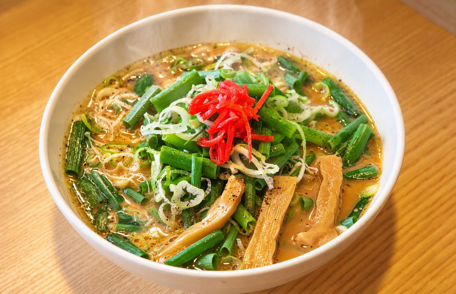 上信越道甘楽PAの「青ねぎラーメン」