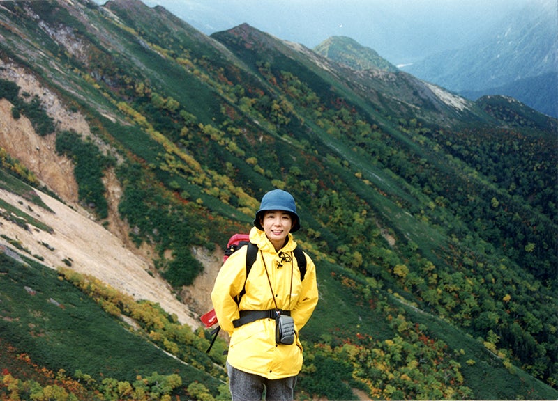 初登山、燕岳（つばくろだけ）に挑戦した市毛さんの写真