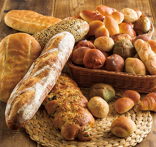 いろいろな種類のパン