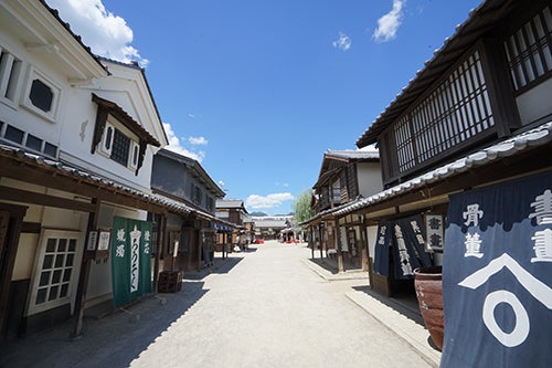 江戸の町の撮影セット