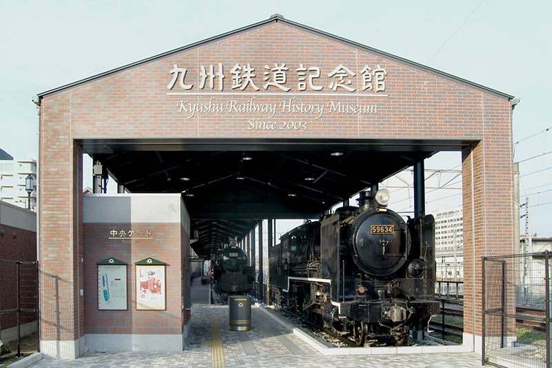 九州鉄道記念館の車両展示場