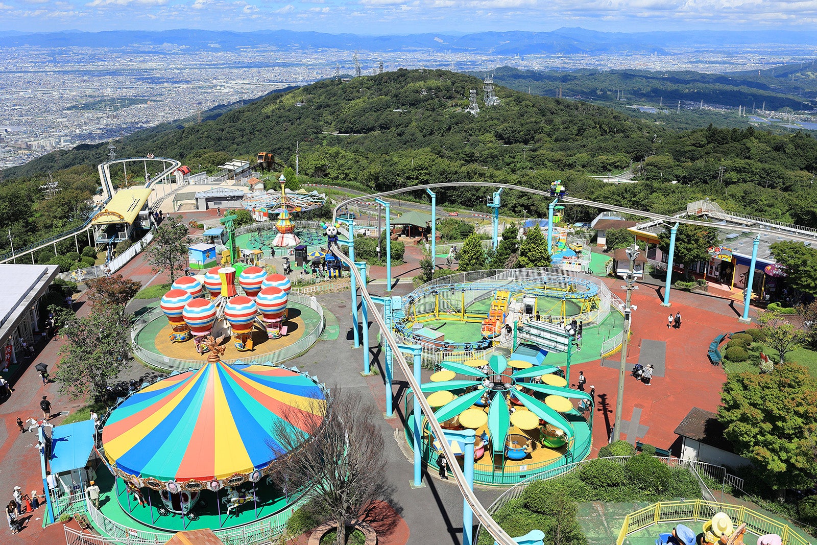 生駒山上遊園地全景