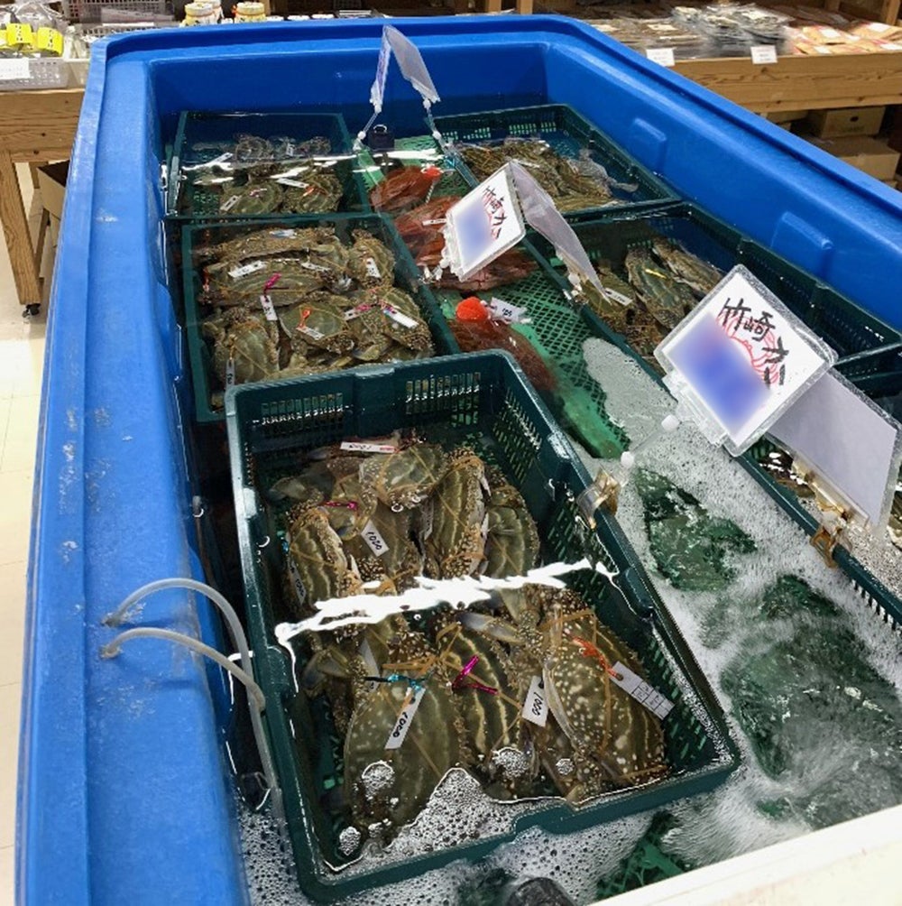 道の駅鹿島で販売されている海産物
