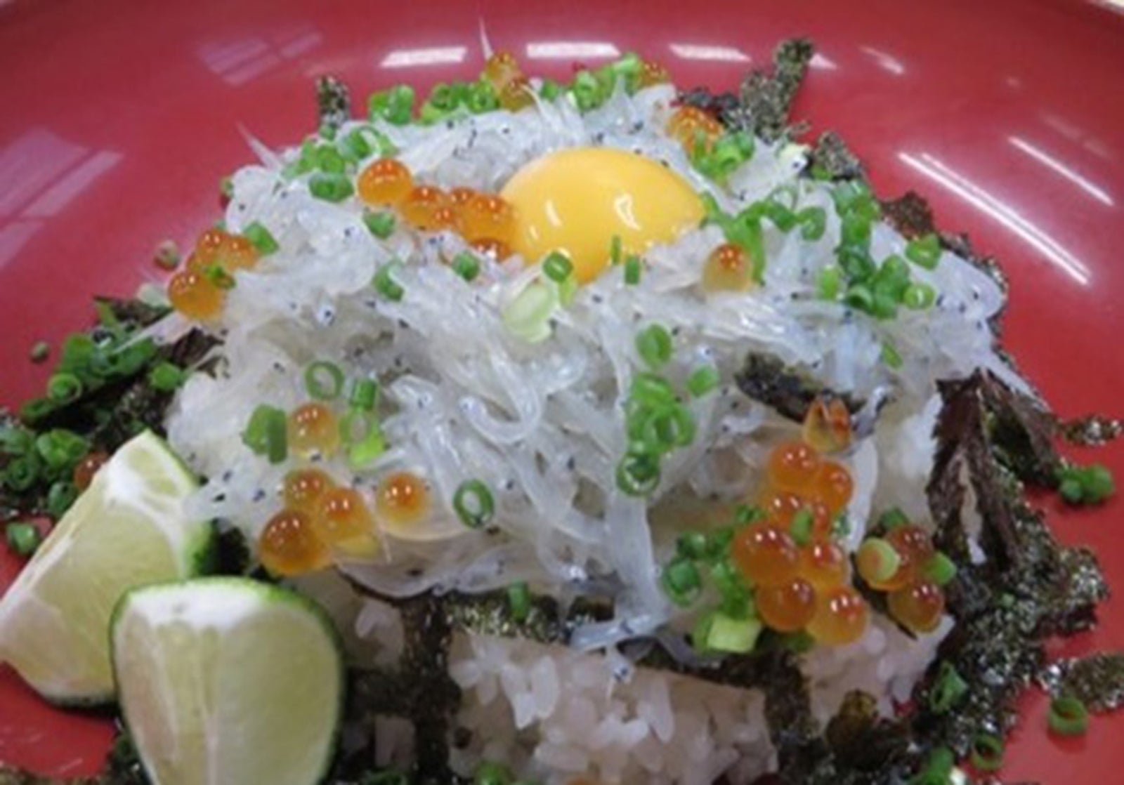 道の駅はゆまのレストランメニュー生しらす丼