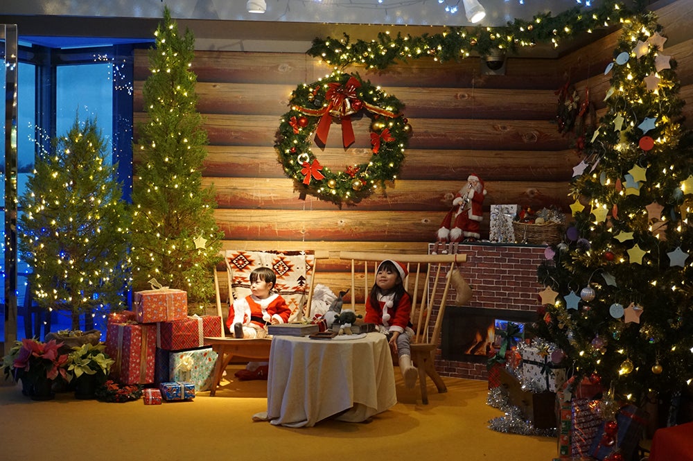 クリスマスの装飾のフォトスポット