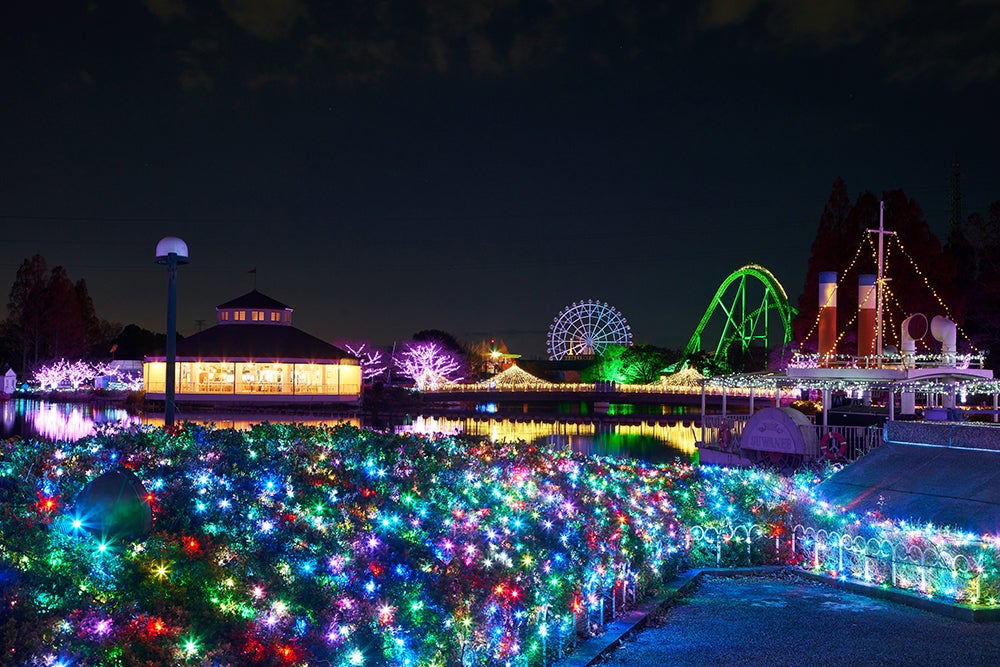 園内のイルミネーション