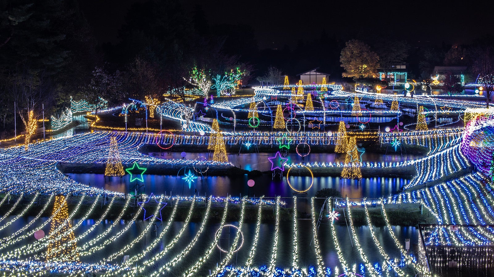 銀河をイメージしたイルミネーション