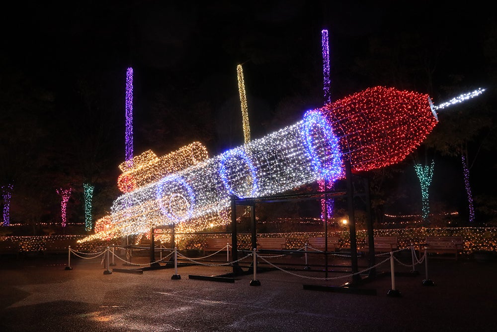 「光の宇宙船」のイルミネーション