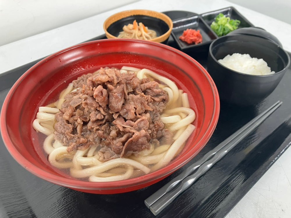 「まつさかうしうどん定食」