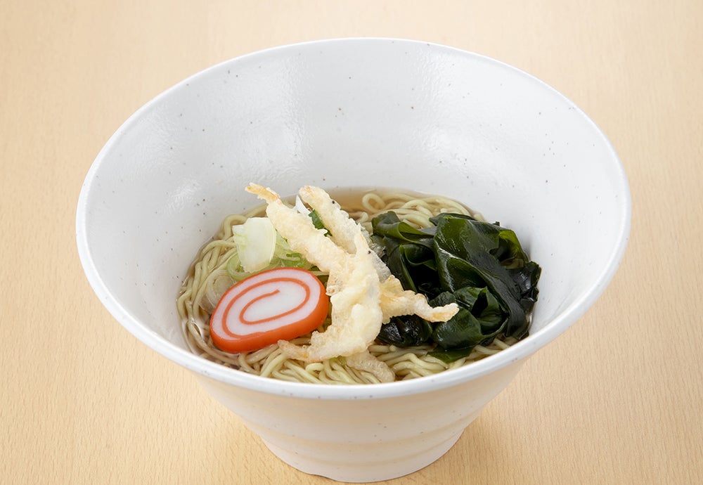 うどん出汁に中華麺の「かけ中」