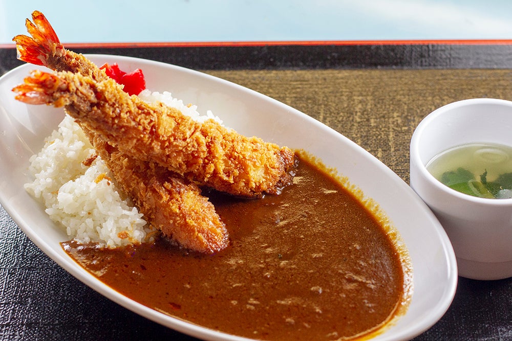 ジャンボエビフライカレー