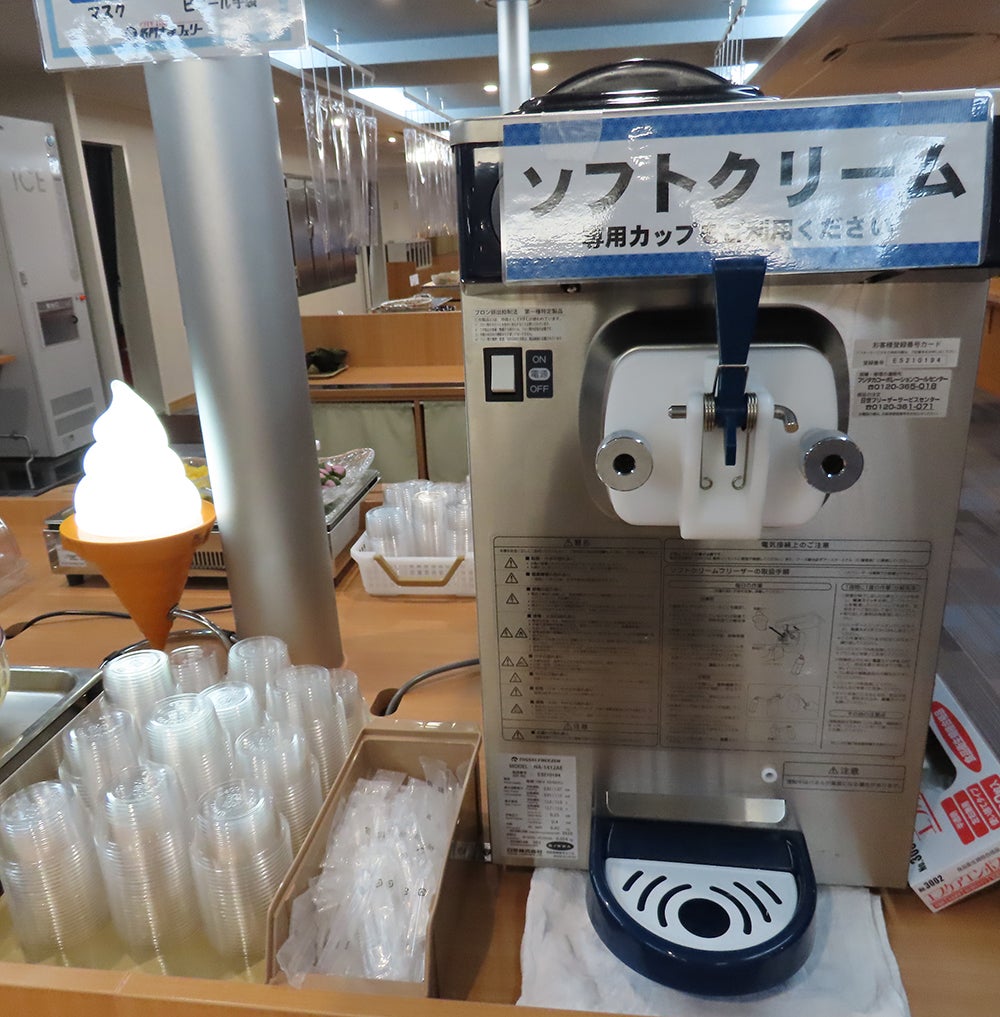 食べ放題のソフトクリーム