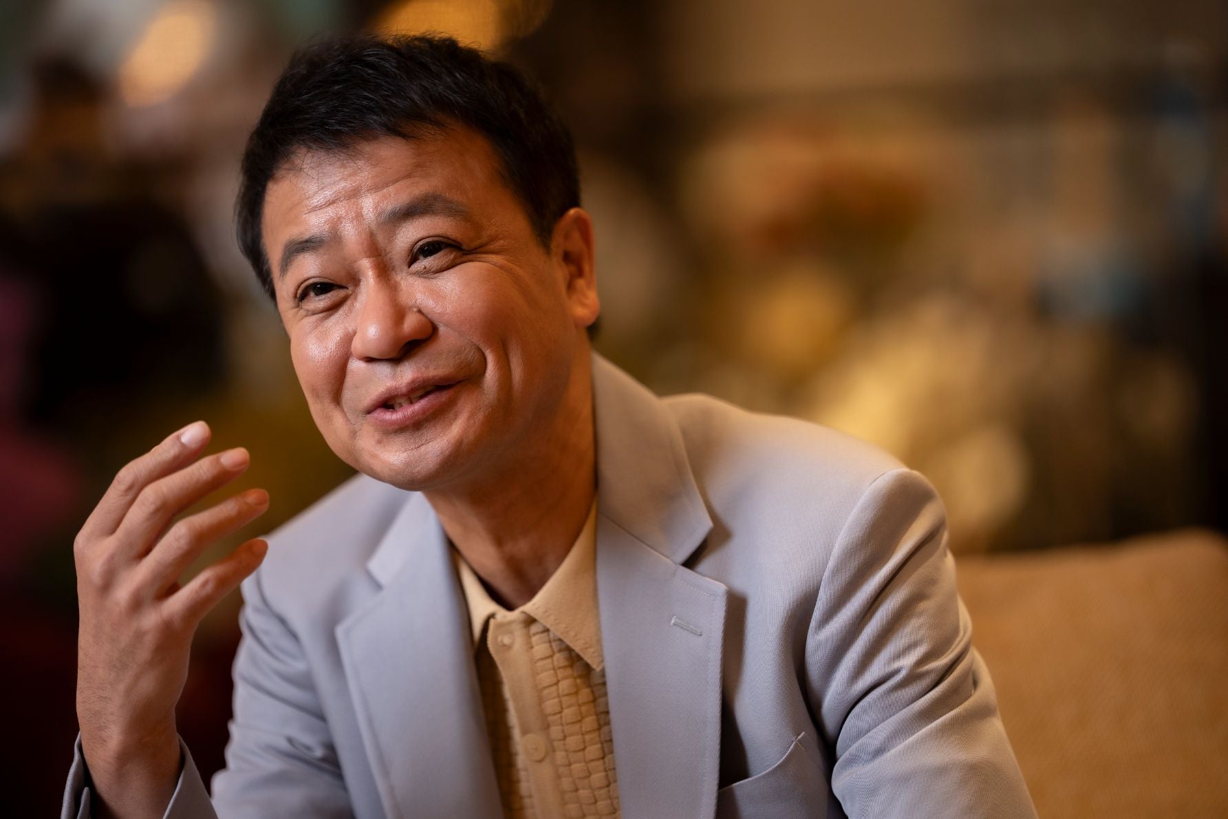 中山秀征さん 愛車遍歴を語るインタビューカット