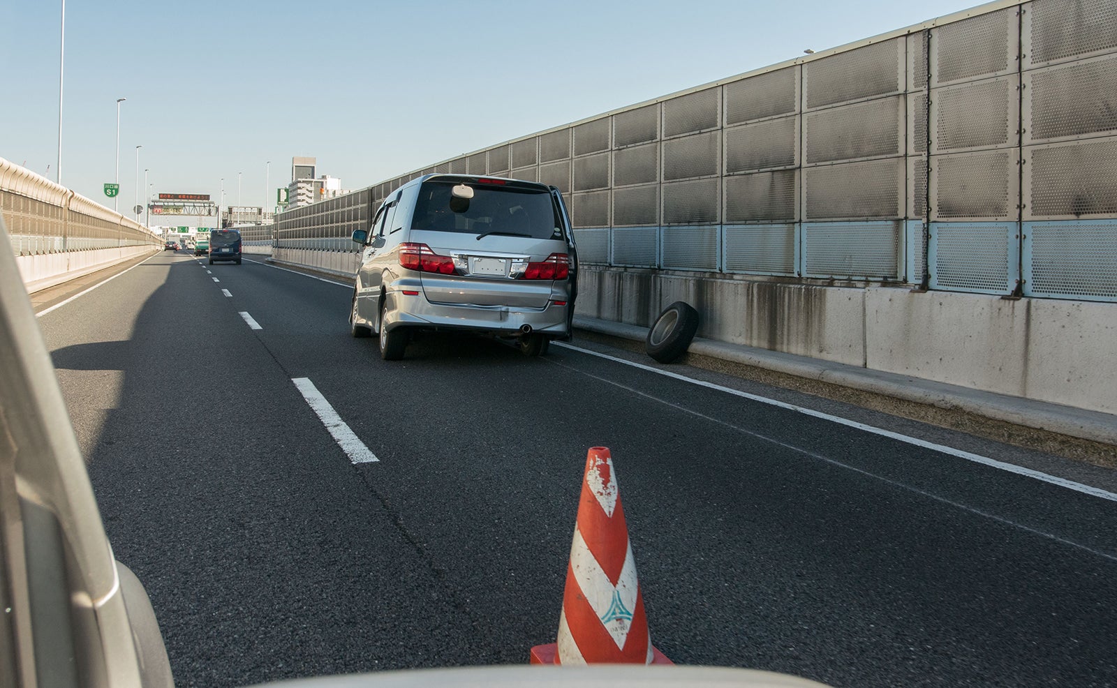 タイヤのトラブルによる故障