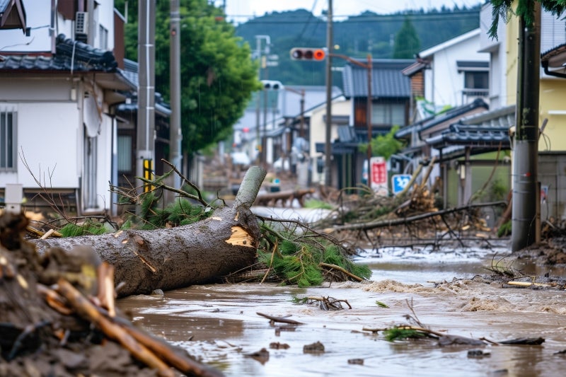 台風被害のイメージ
