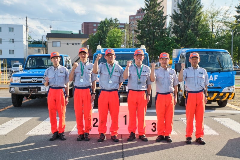 北海道本部ロードサービス競技会の様子
