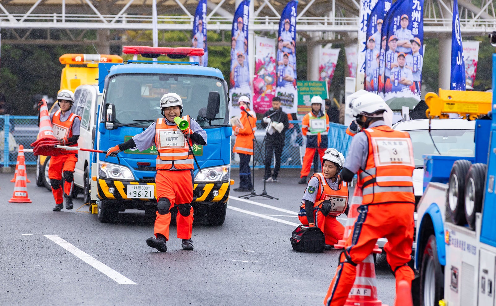 九州本部チームによる競技風景