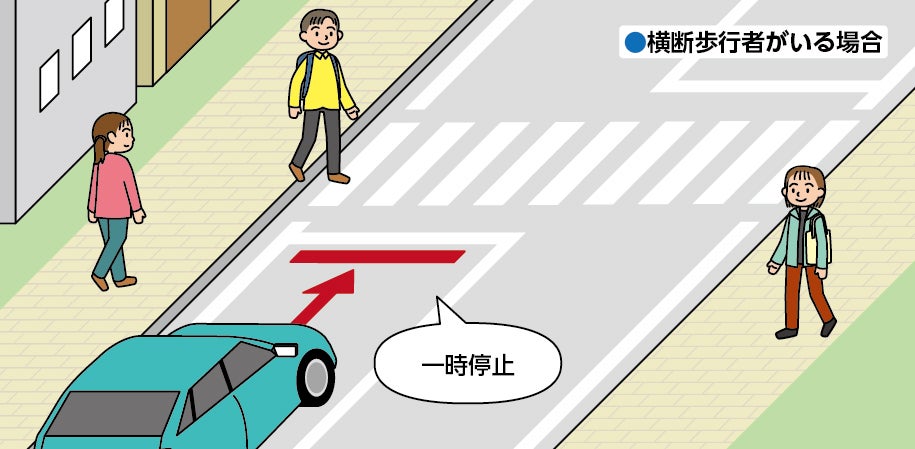横断歩行者がいる場合
