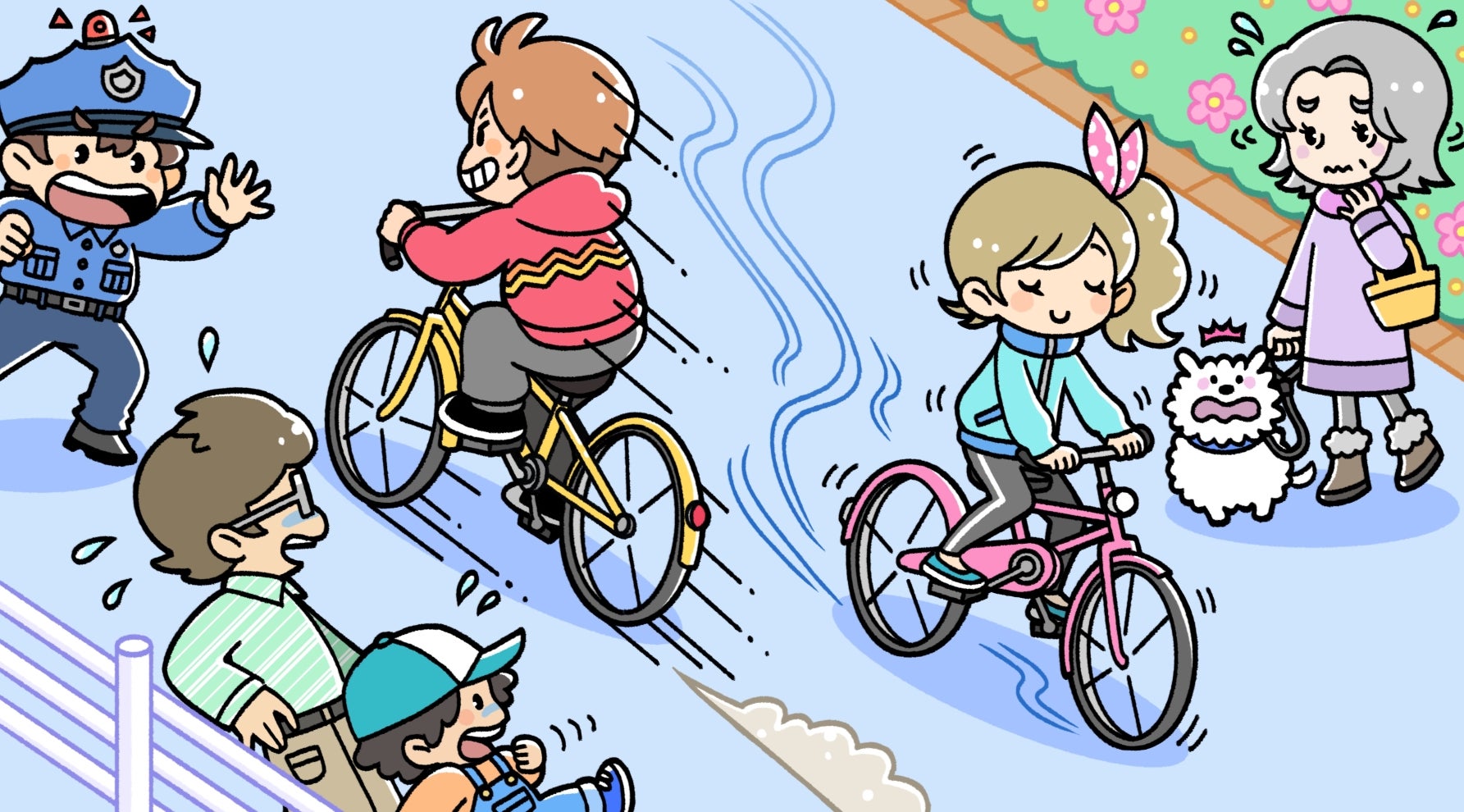 自転車は車道が原則! 歩行者感覚で歩道を走ると青切符の可能性大!