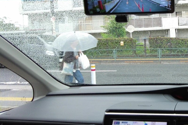 傘を差した人