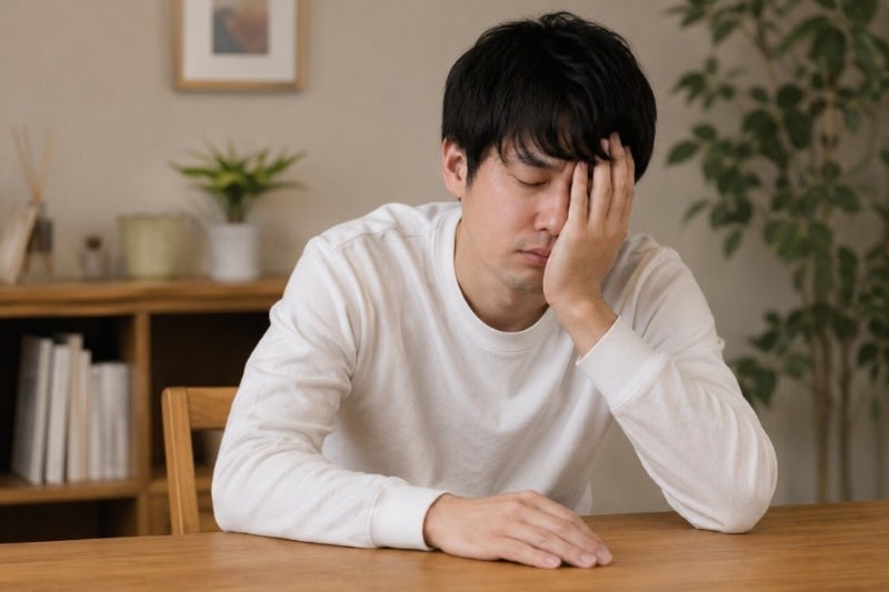 疲れを感じた男性のイメージ