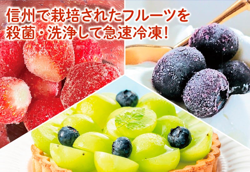 そのまま食べる南信州フローズンフルーツ（3種6袋セット）