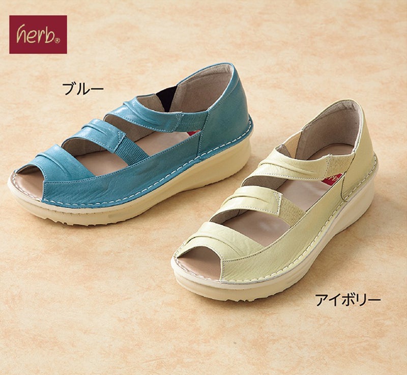 〈herb〉牛革クラウドソールサンダル