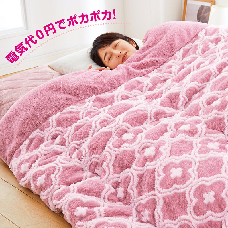 洗えるふわふわ毛布の暖か掛けふとん　シングル（2色組）